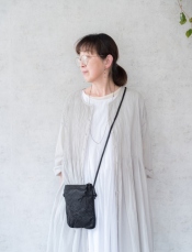 [maison de soil] メッシュ&プレーンコンビショルダーバッグ